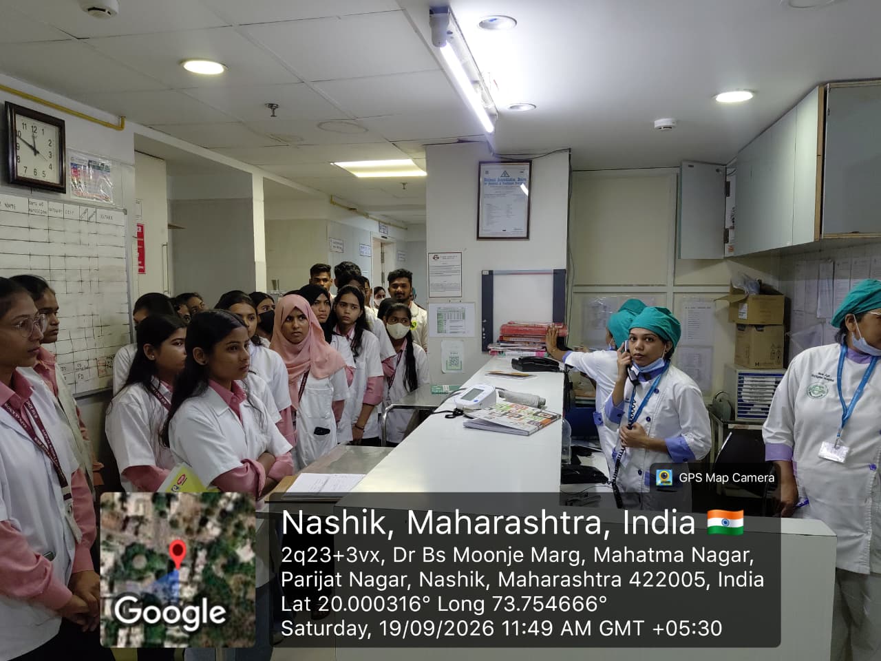 Six Sigma Hospital Visit Nashik - D. Pharmacy Students